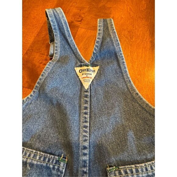 Boys vintage Y2K 90s Oshkosh denim overalls size 18 months - Picture 6 of 7